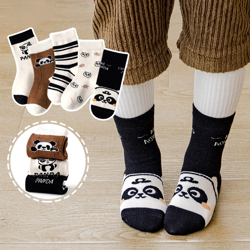 5 Pairs/Lot Children's Socks 2022 Autumn Boys Cotton Socks High Quality Soft and Skin-friendly Cartoon Kids Girls Socks 1-12 Yrs