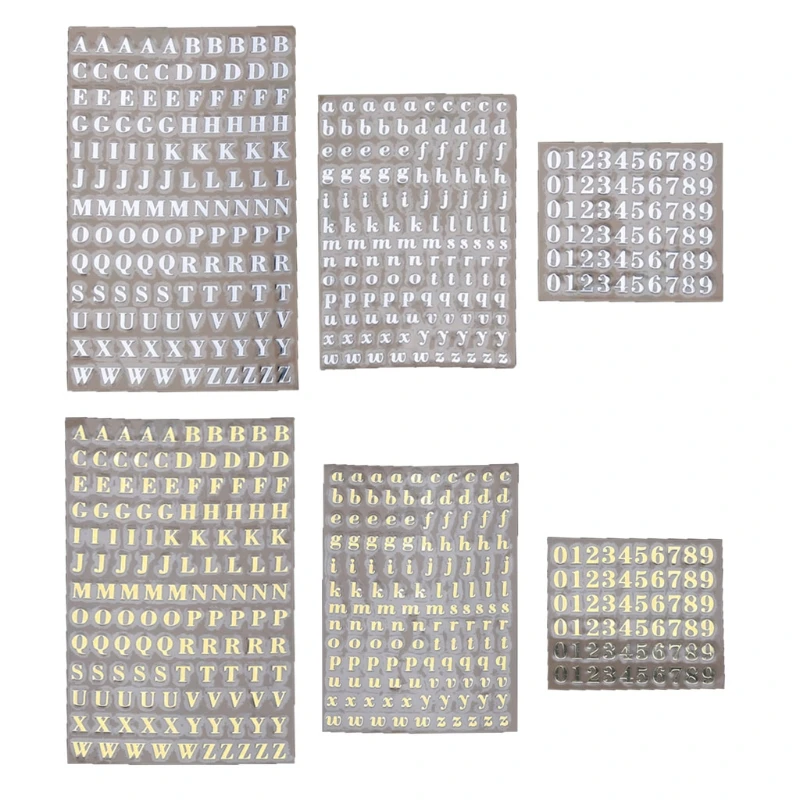 5Pcs 3mm Alphabet Letters Chunky Glitter Epoxy Resin Decorat
