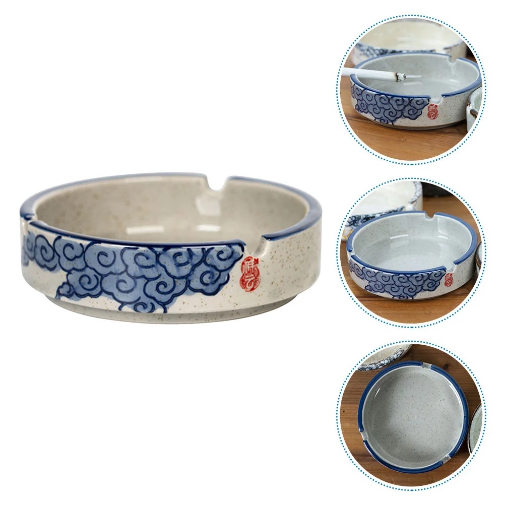 

Pottery Ashtray Ceramic Jewelry Tray Ashtrays Home Desktop Decoration Vintage Decor