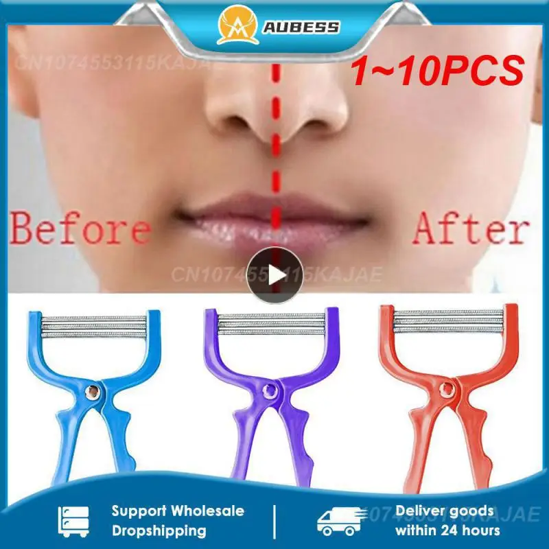 

1~10PCS Facial Hair Removal Tool Facial Grooming 3 Spring Threading Stick Applicator Scraper Removal Epilator Manual Full Body