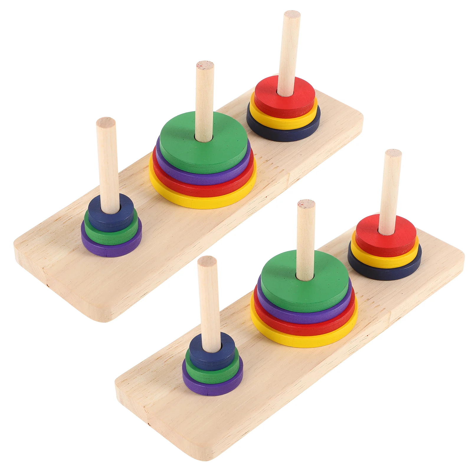 Игрушки Настольная игра Интеллектуальная деревянная Ханои башни Лу Бан