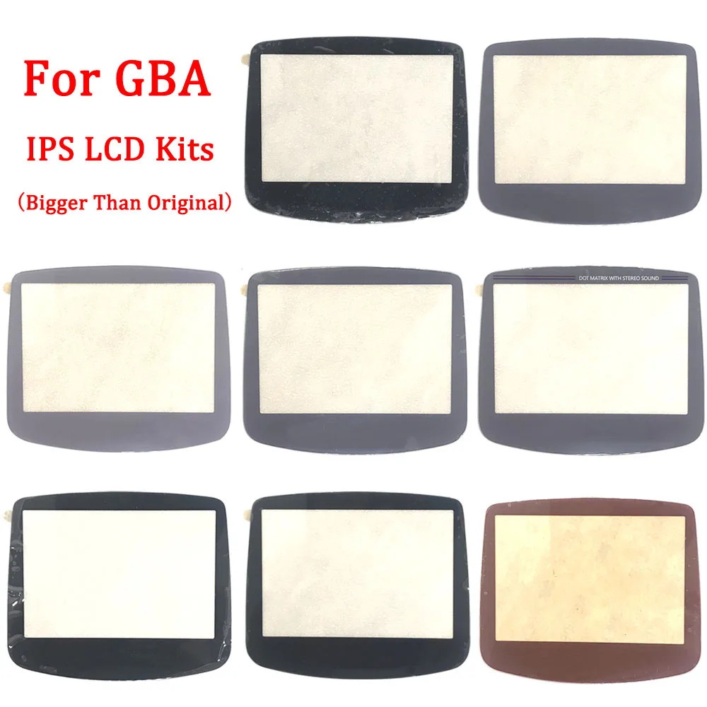 

3.06inch Glass Screen Lens for GBA IPS High light LCD Screen Kits ,Replacement glass lens with double-sided tape on the back