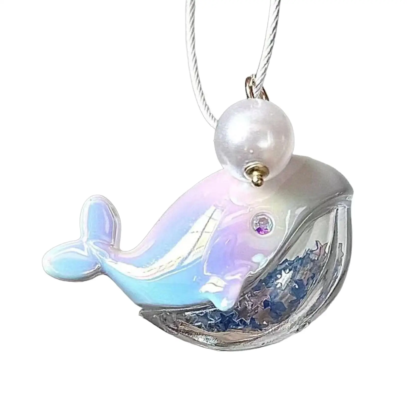 

Compact Whale Keychain Hanging Toy Cute Portable Animal Doll Keychain Bag Pendant for Key Handbag Purse Tote Goody Bags Filler