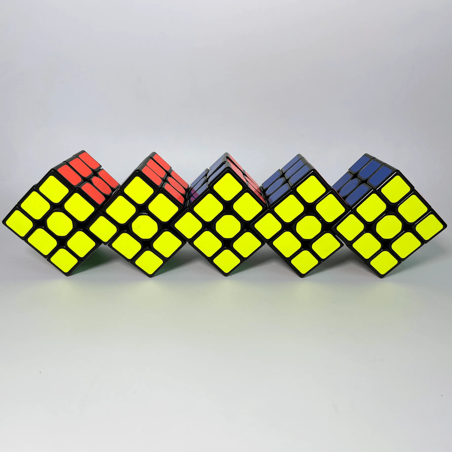 Цена [Picube] лестничный цветной цельный куб-черный низ три шага и пять звеньев 3] TC цельный куб особой формы