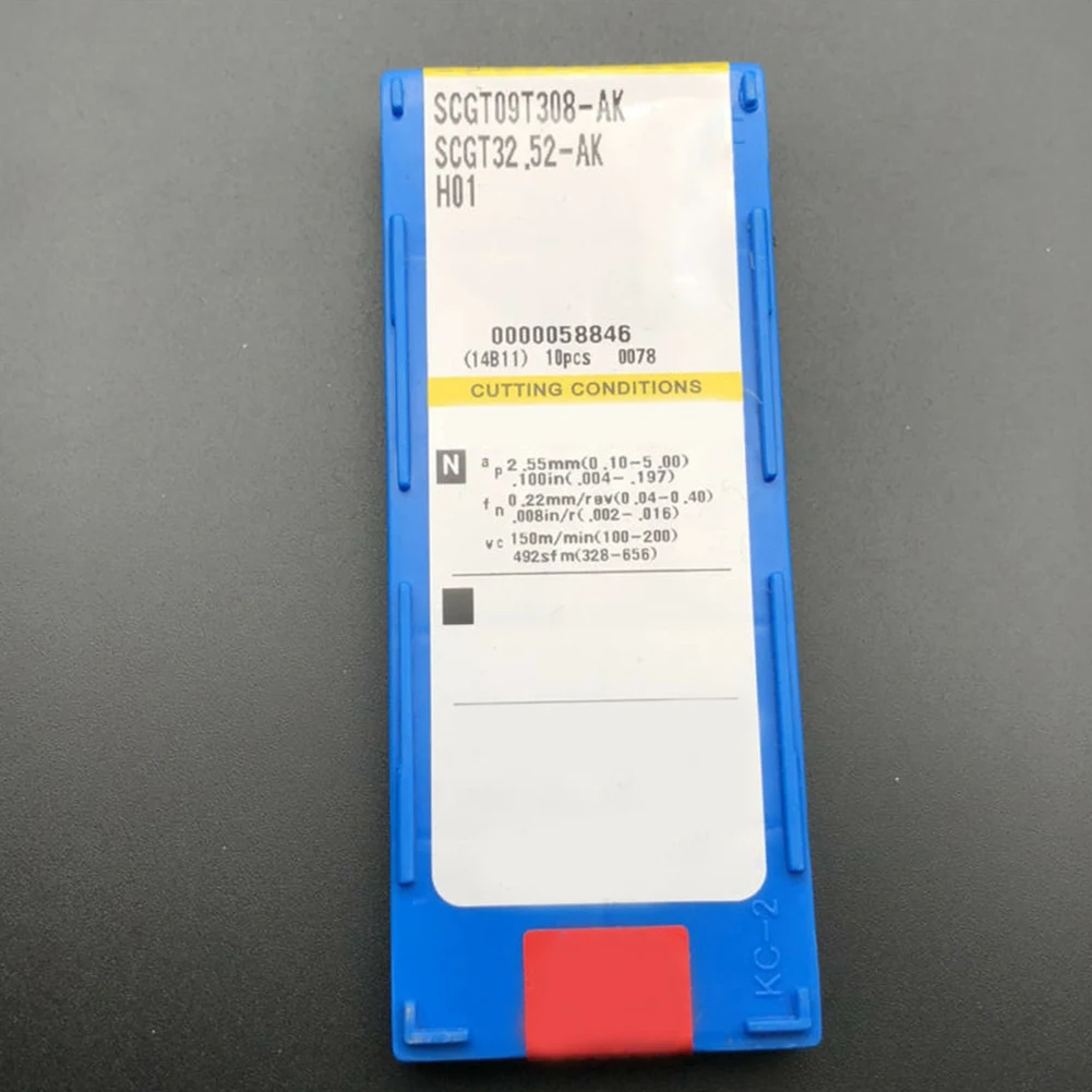 

SCMT09 Lathe Inserts For Aluminium SCGT09T308-AK SCGT32.52-AK CNC Inserts Carbide Cutting Tool Easy To Replace