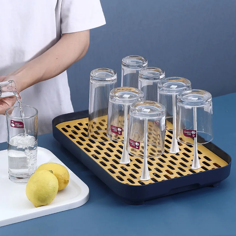 Подставка для чашки поднос стока доска хранения посуды коврик сушки кухонного