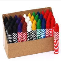 50pcs Woodworking Big Head Crayon Multi-functional Non-dirty Hand Multi-color Writing Mark Stone Wall Pen Art Stationery