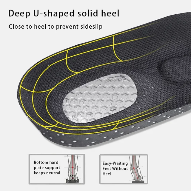 Silicone Sport Insoles Orthotic Arch Support Sport Shoe Pad Running Gel Insoles Men Women Orthotic Breathable Running Cushion 3