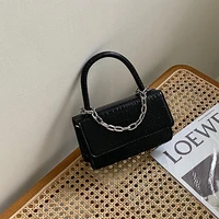 women shoulder bags 2022 pu leather purses and handbags female shoppers fashion casual vintage crocodile pattern chain flap bags