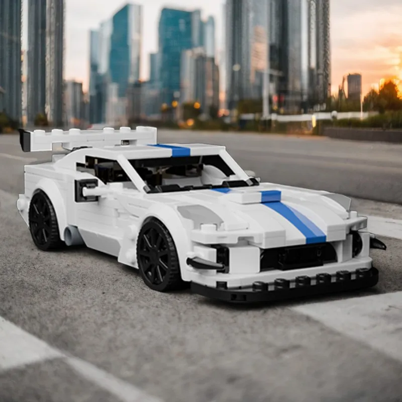Фото 364 детали MOC Конструктор Dodge Viper ACR Racing Series: Мега-миниатюрный набор для сборки, культовая модель, развивающая моторику, подарок для фанатов и любителей коллекционирования №2