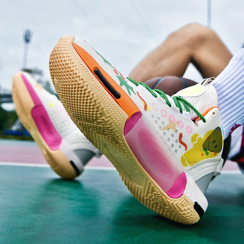 New Brand Basketball Shoes Men Kids Mesh Basket Boots Women Trendy Designer Sneakers Outdoor Sports Training Shoes Male Footwear