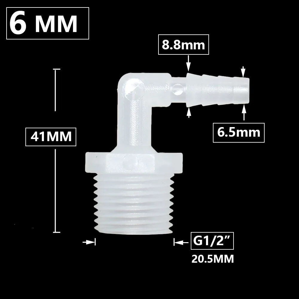 

LWHRR пластиковый соединитель локтя для шланга 6/8/10/12/14/16/18/20 мм
