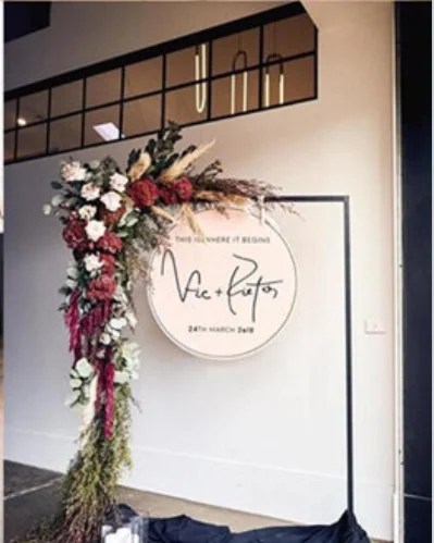 Свадебный цветок арка знак акриловая доска подставка свадебный стол центральные