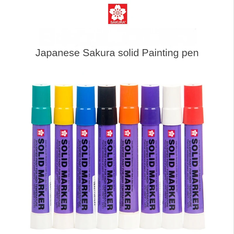 

Sakura Solid Marker Solid paint pen Industrial Pen XSC Dry Can Write on Steel Plate Water Oil Surface Multi-function Pen