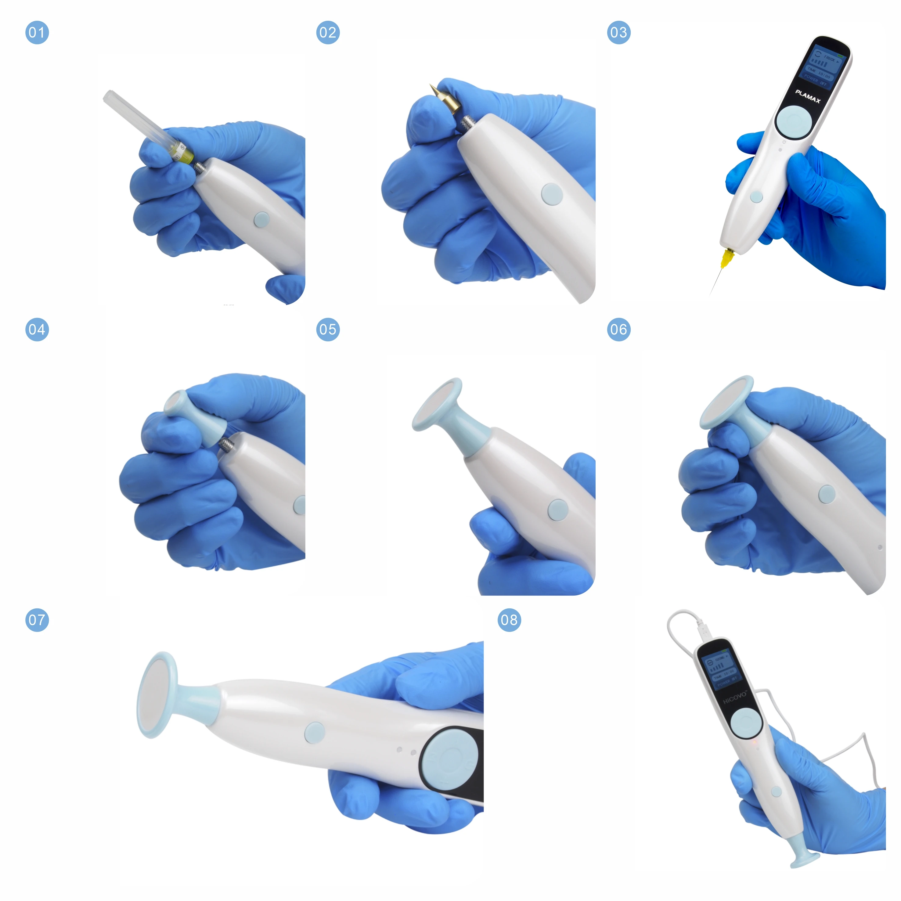 Озонирующая плазменная ручка Plamax для удаления веснушек черных точек |