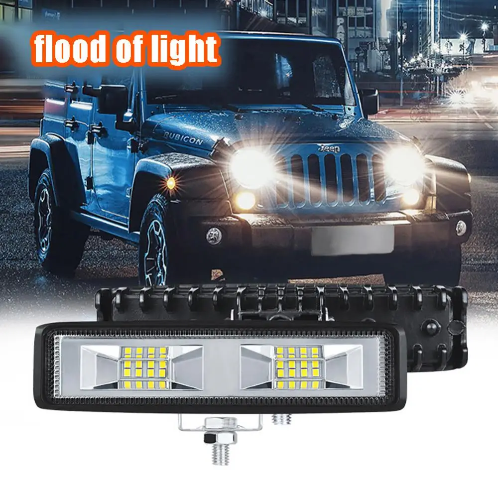 

1 PC 48W DRL LED Spot Flood Work Light High Bright Spotlight Universal Offroad Automobile Truck Driving Fog Headlights Lamp 12V