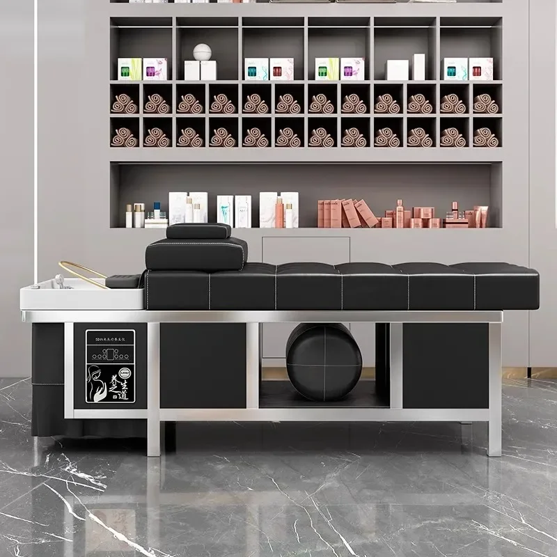 Парикмахерская кровать Headspa шампунь товары для салона спа водный обруч волос