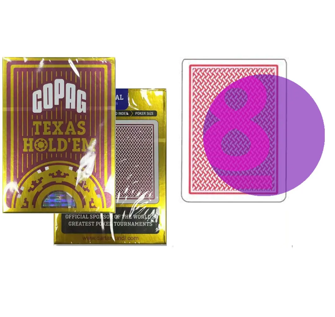 

Marked Cards Copag Texas UV Lens Plastic Card Magic Deck Tricks Anti Cheat Poker