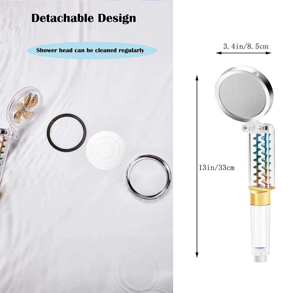 Душевая лейка с турбонаддувом и двойным пропеллером |