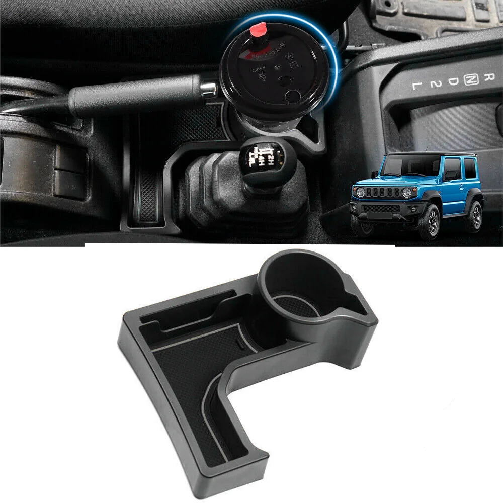 

Center Console Car Storage Box Tray ABS Cup Holder For Suzuki Jimny AT Model 2018-2020 Parts High Quality Useful