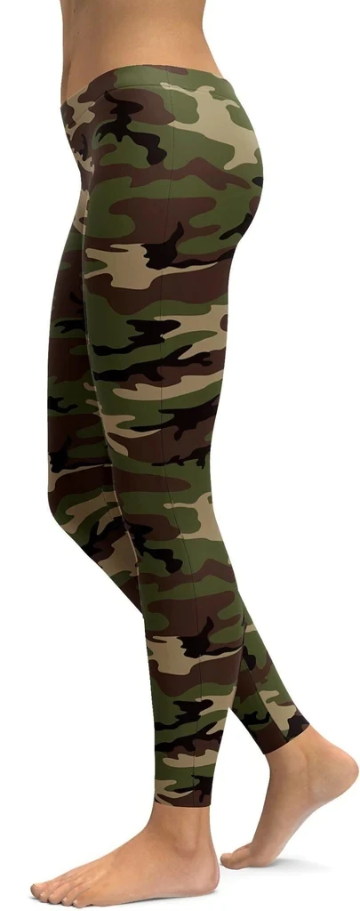 

Army Camo Leggings 3D Printing New Women Fashion Pants