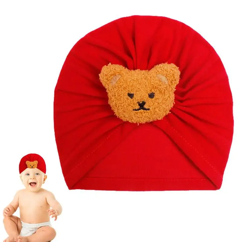 

Kids Turban Caps Turban Hats For Baby Girls With Little Bear Breathable Baby Turbans Hood Hat Keep Warm Turban Hats Girls Boys