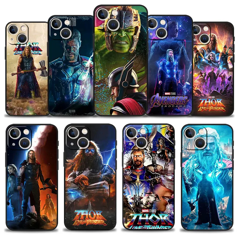

Marvel Thor 4 Love and Thunder Phone Case For Apple iPhone 13 11 12 Pro Max XR X 8 7 6 6S Plus XS 13mini SE Cover Silicon Bumper