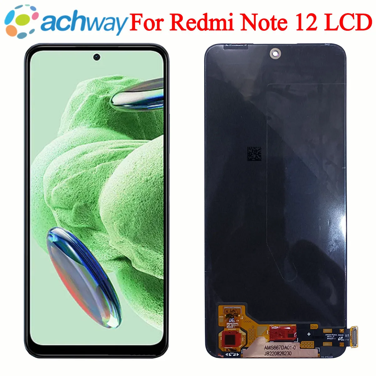 

ЖК-дисплей AMOLED для Xiaomi Redmi Note 12 с сенсорным экраном и дигитайзером, Замена ЖК-экрана для Redmi Note 12, 22111317I