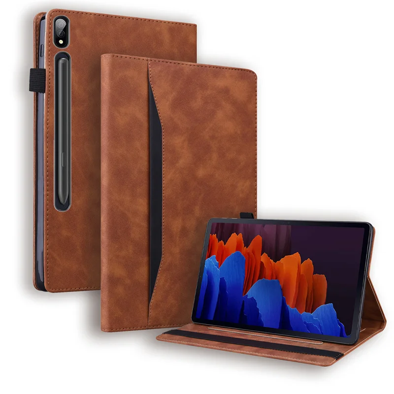 Фото Чехлы для Lenovo M10 plus 10.3 TB-X606F/TB-X606X K10, деловой чехол из искусственной кожи для M10 HD Gen 2 2020 10.1 TB-X306F, чехол для планшета №1