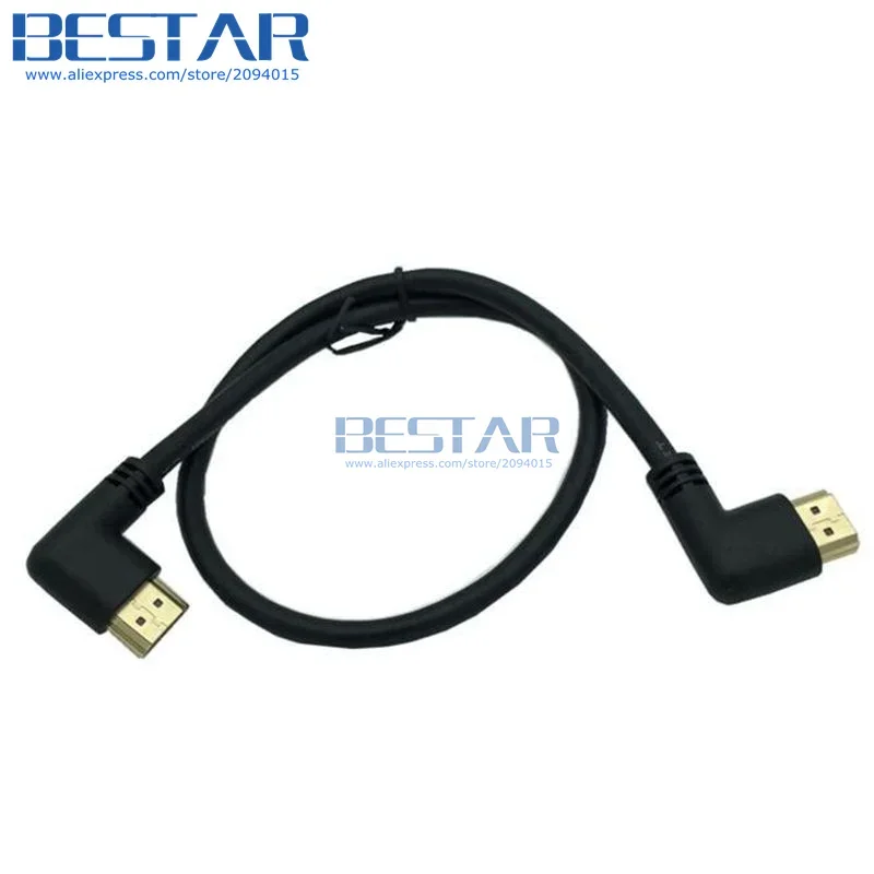 Левый или правый угловой 2,0 HDMI-совместимый правый левый угловой удлинительный кабель 10 см 50 см 1 м, угловой кабель HD 2,0 В 4K * 2K @ 60 Гц (art.: 3920cd121ee82) - 3920cd121ee82