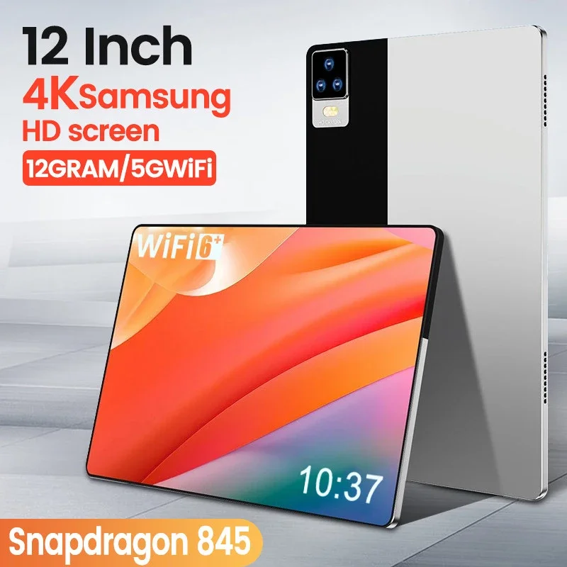 

2023 New Android 11.0 10GB RAM 256GB ROM 4k HD Screen Snapdragon 845 Global Tablet 5G Dual SIM Card or WIFI GPS Google Play Pro