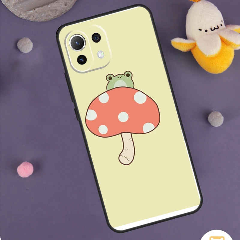 Фото Чехол Mushroom Frog для Xiaomi 15 Ultra 13T 14T 15T 17 Pro Max POCO F7 F5 F6 X5 X6 X7 X8 Pro F8 Ultra №3