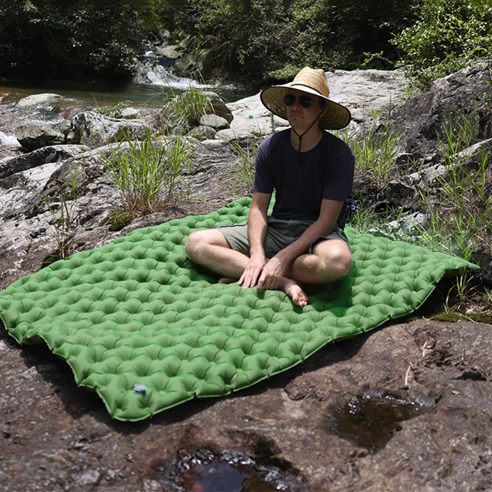 

Portable Thickened Inflatable Double Sleeping Mattress Camping Waterproof Moisture-Proof Air Cushion Camping Picnic Equipment