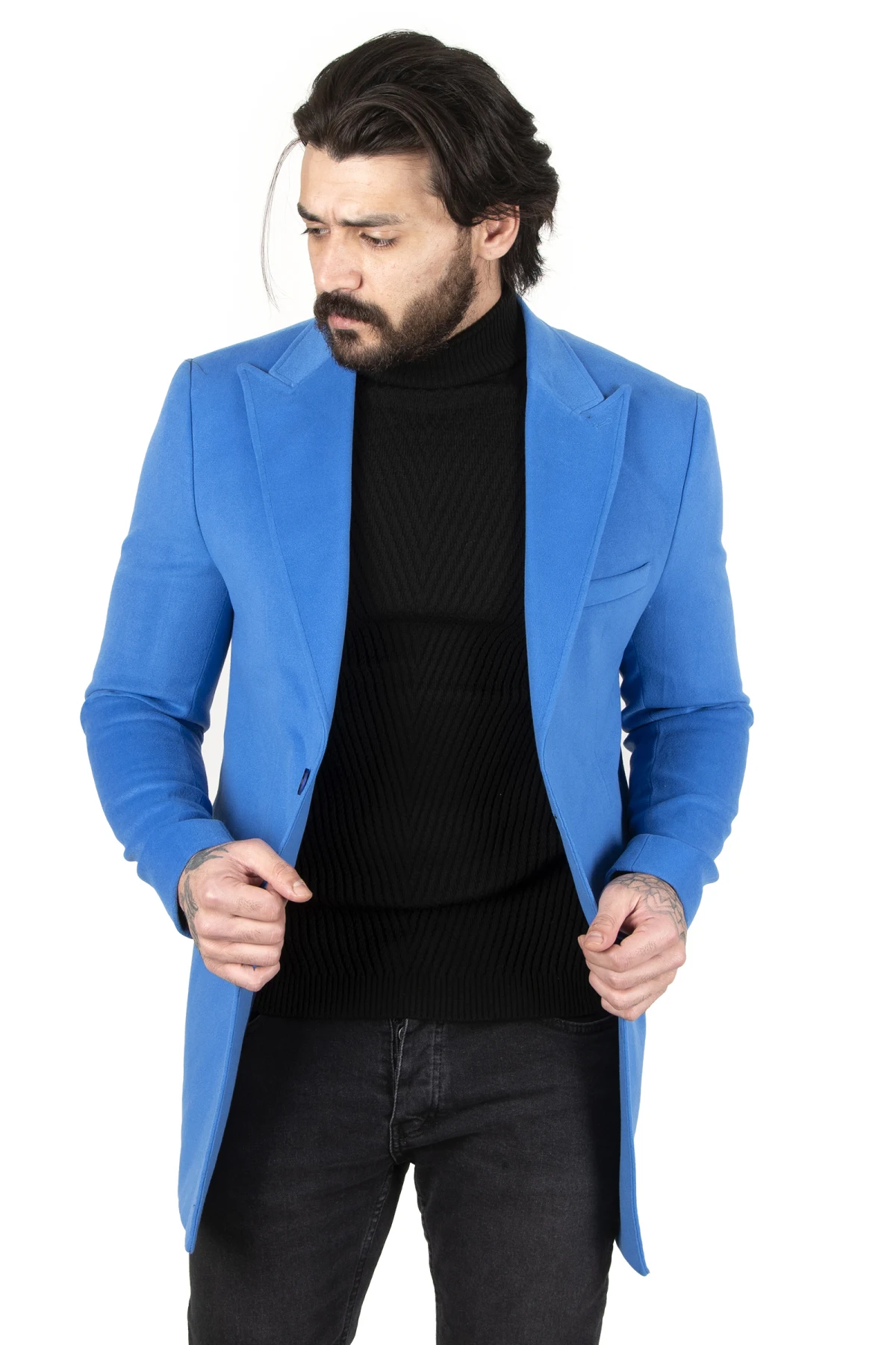 DeepSEA wide collar narrow cut cachet coat 2202000