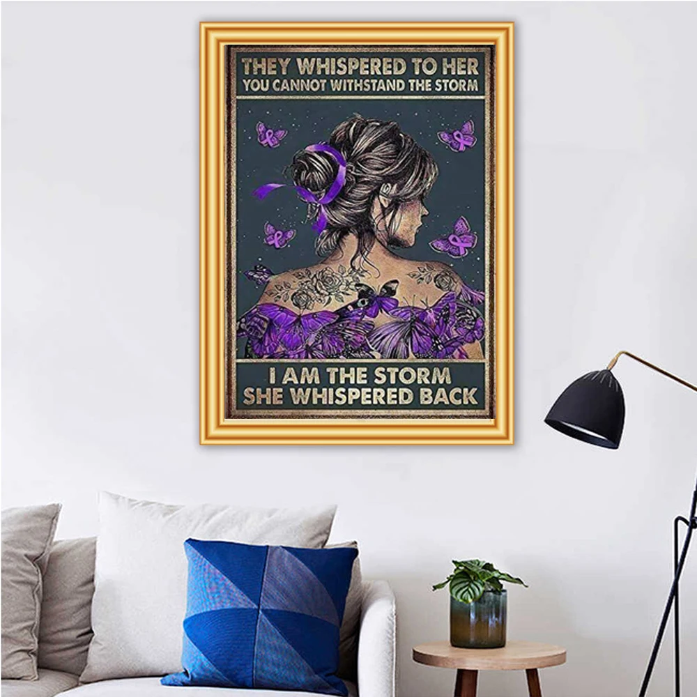 5d сделай сам алмазная живопись винтажные постеры для леди Я шторм вышивка