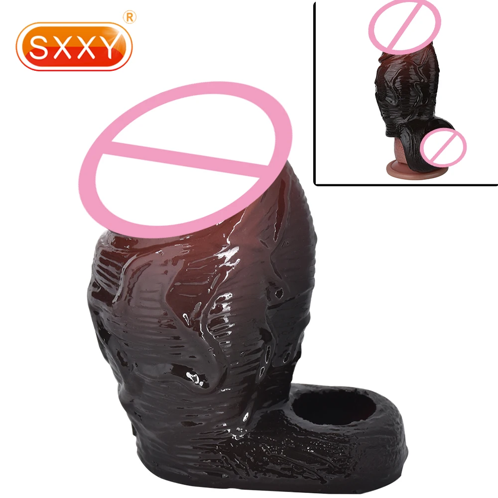 Силиконовый реалистичный удлинитель для пениса SXXY рукав увеличение задержка