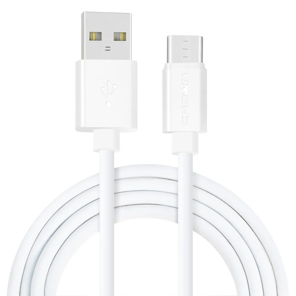 Кабель Crown (1016C) USB-C белый 1м 2A | Мобильные телефоны и аксессуары