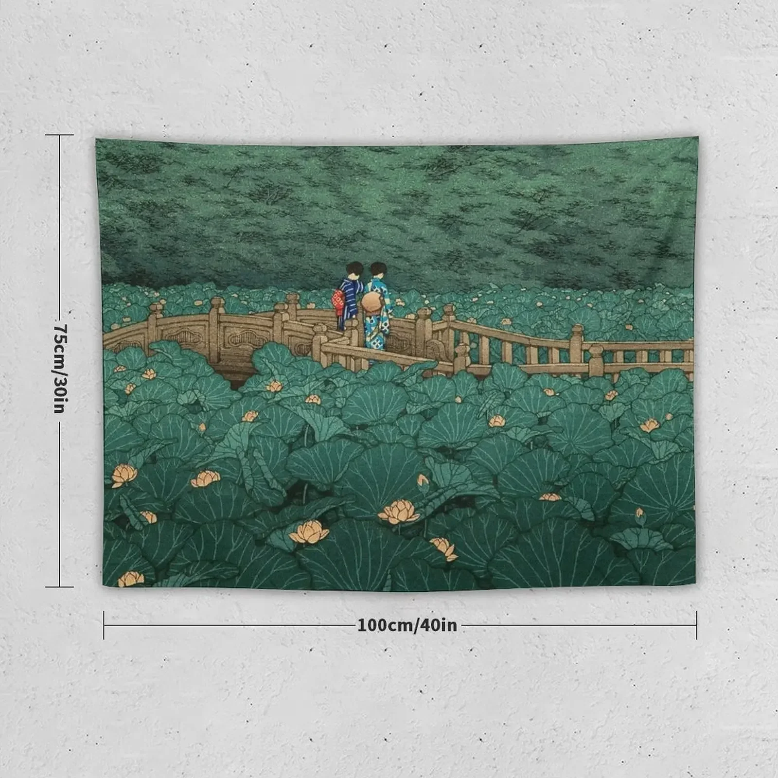 Гобелен Сиба-бенten ike - Hasui Kawase украшение для спальни гостиной комнаты