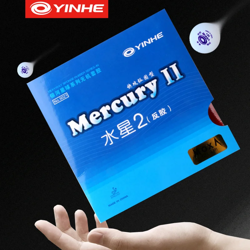 1 шт. оригинальная резиновая губка YINHE MERCURY II для настольного тенниса Mercury-2 Allround Spin