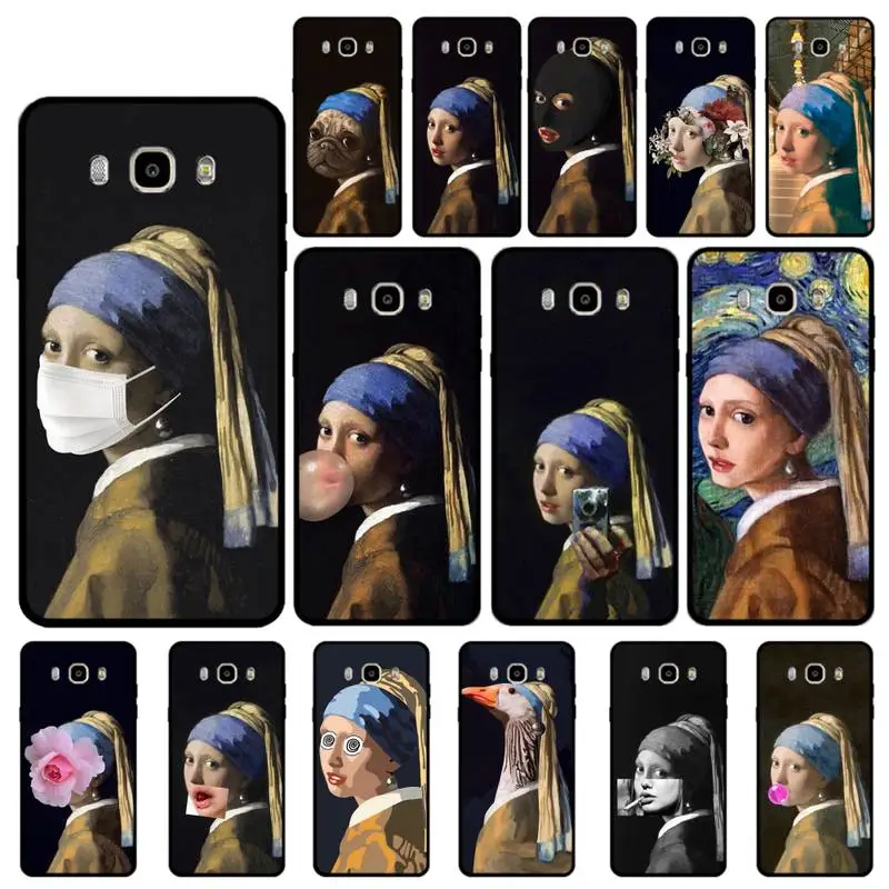 MaiYaCa девушка с жемчугом Серьги Vermeer чехол для телефона Samsung J 4 5 6 7 8 prime plus 2018 2017 J7 core |