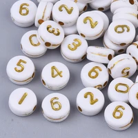 about 340pcs50g acrylic beads number alphabet letter az flat round beads for jewelry making diy creative bracelet necklace