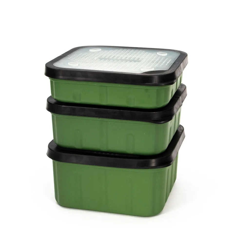 Fishing Maggot Bait Boxes Container With Breathable Fitting Lids Live Bait Storage Box Plastic Bloodworms Bait Container