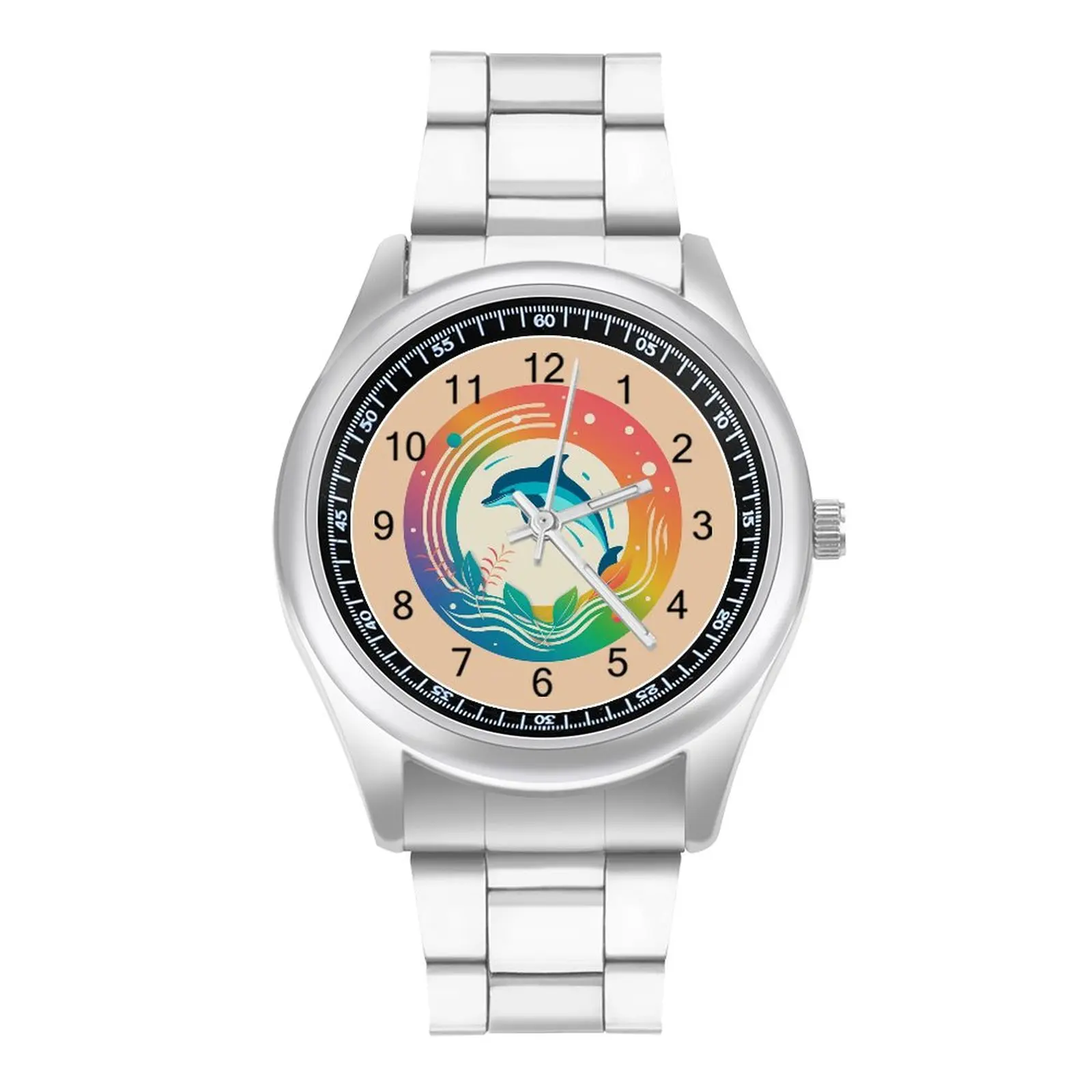 

Dolphin Quartz Watch Cute Minimalistic New Retro Wrist Watch Steel Couple Business Photo Wristwatch