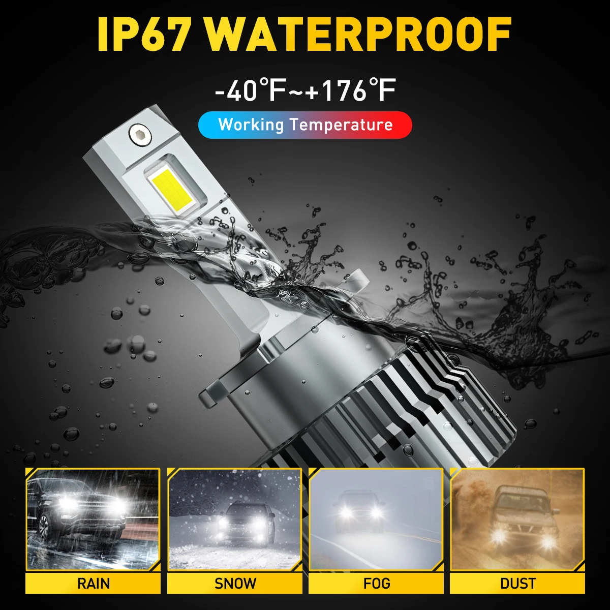 Светодиодная фара AUXITO 2X Canbus D4R D4S 6000k Plug &amp Play для Honda CRV Mazda Mitsubishi Outlander Camry Hybrid Toyota