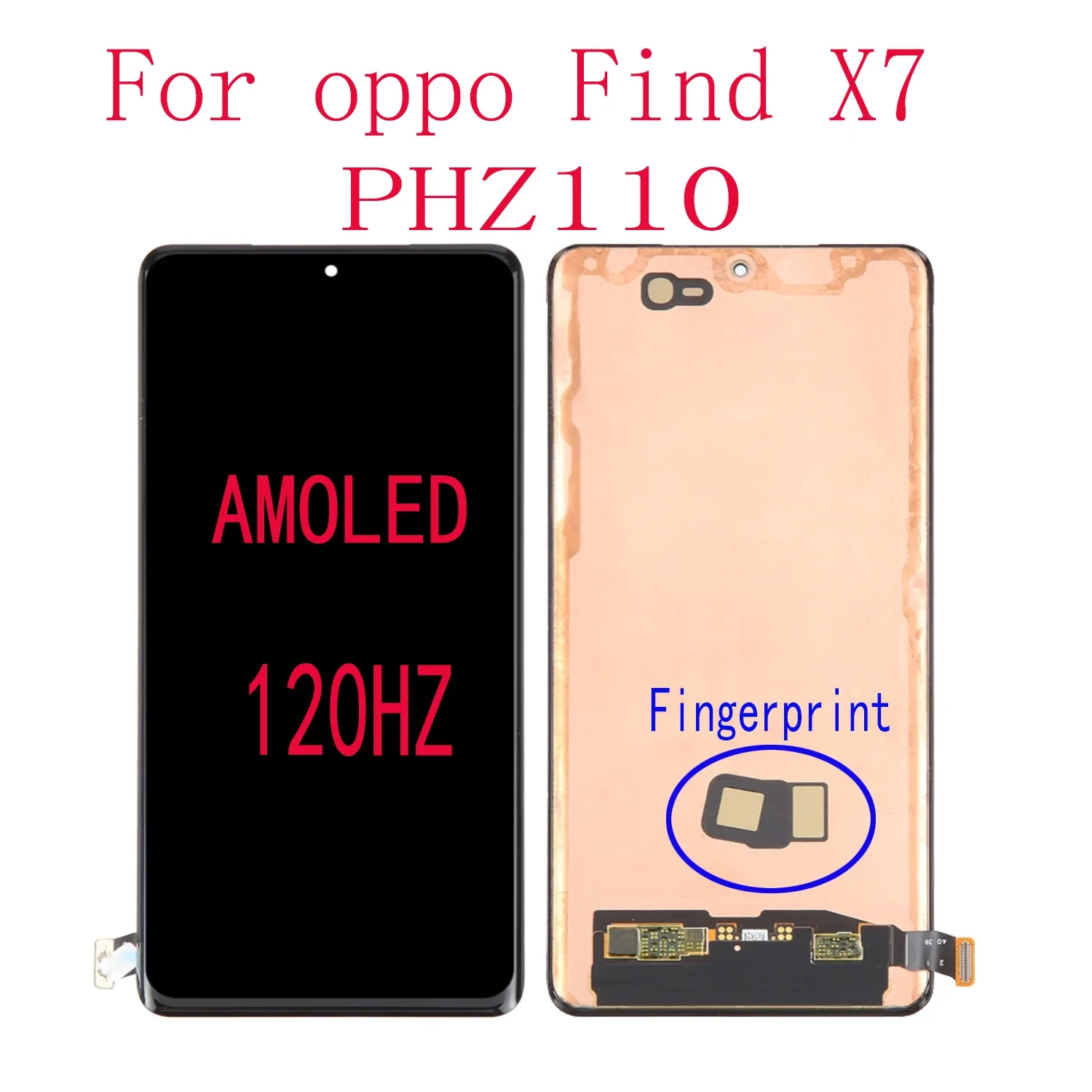 AMOLED Дисплей Сенсорный экран Дигитайзер в сборе для OPPO Find X7 PHZ110