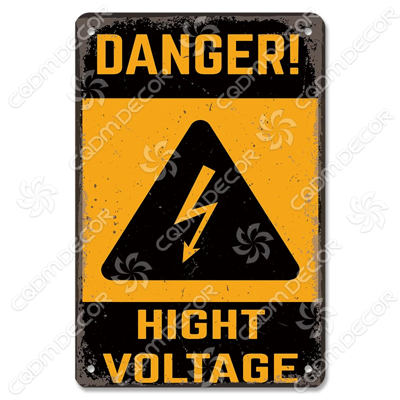 Предупреждение о опасности, металлическая табличка CQDM DECOR дневник школьный знаки опасности