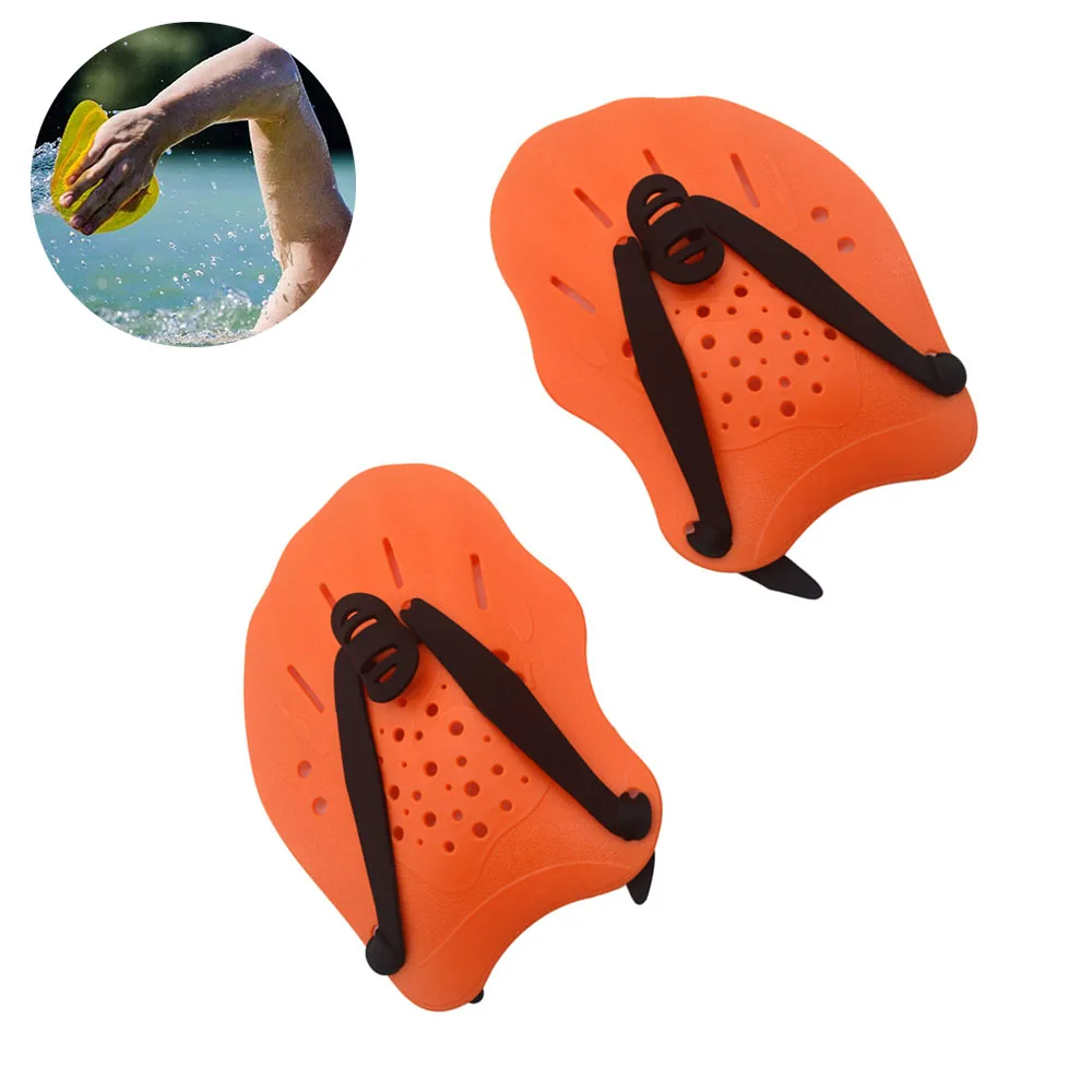 

1pair Training Aid Flat Gloves Water Sports Practice Multifunction Men Women Swimming Paddles For Hands Ergonomic Beginner