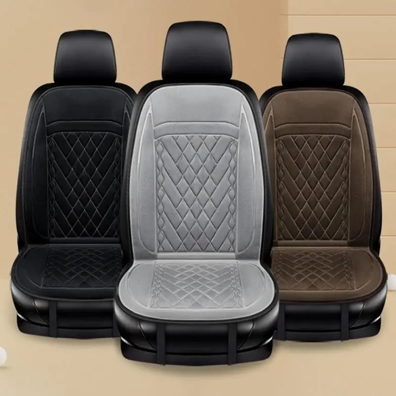 12v Flannel Fast Heated Car Seat Cushion Universal Winter Au