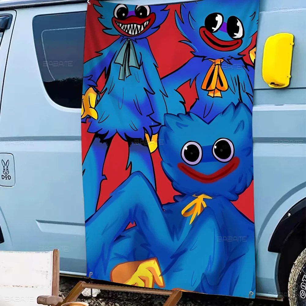 H-Huggys мультфильм W-uggy флаг искусство научная фантастика домашний декор комнаты