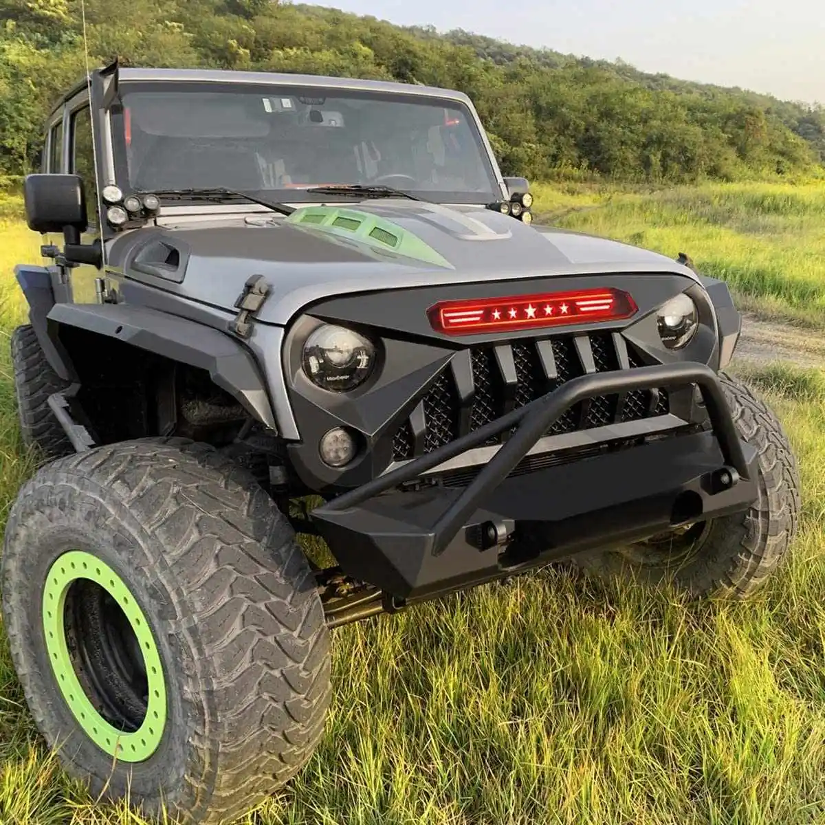Аксессуары Spedking JK 4x4 для бездорожья передняя решетка автомобиля JEEP WRANGLER